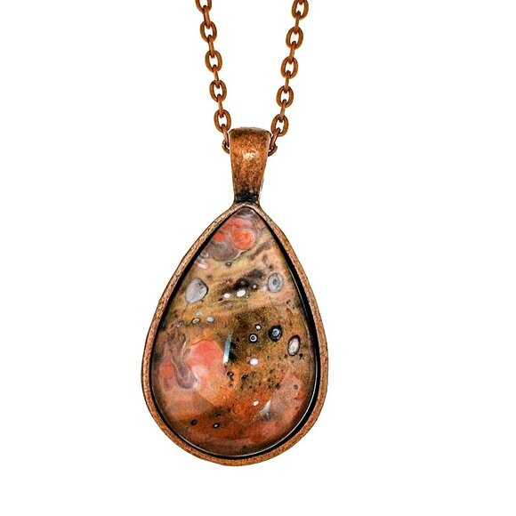 Handmade Pendant & Necklace Gold & Copper - Picture 1 of 1